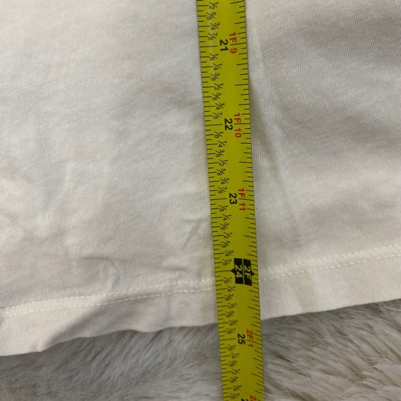 NWT Wildfox deep v-neck graphic tee t-shirt "lets get away from it all" LARGE - Picture 9 of 9